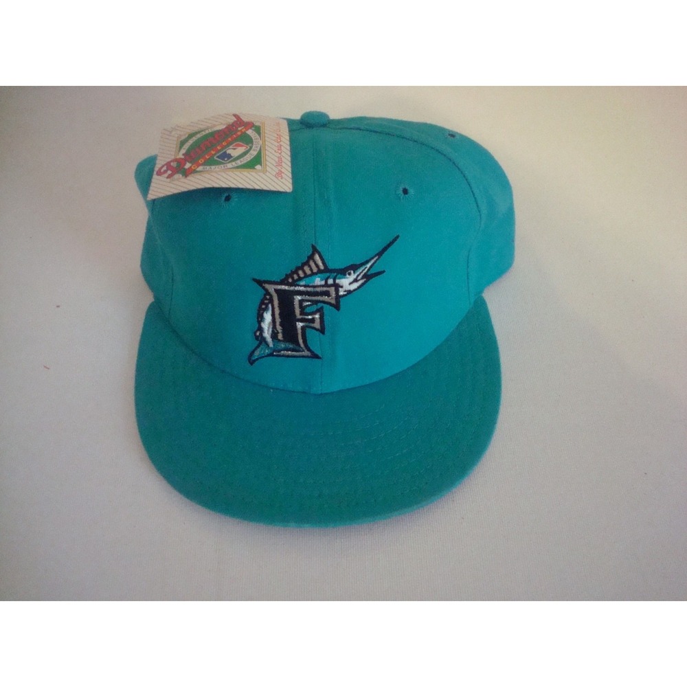 FLORIDA MARLINS 7 1/8 NEW ERA DIAMOND RARE‎ 90S NEW HAT CAP DEADSTOCK VINTAGE T8